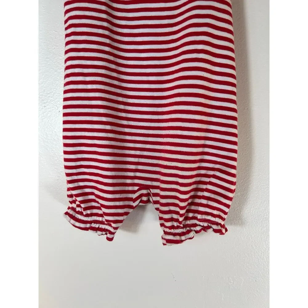 CELEBRATE PATRIOTIC Girl’s Sleeveless Romper / Size: 6-9 Months